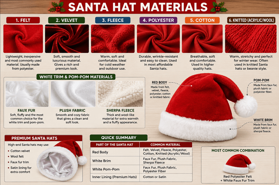 Santa Hat Materials